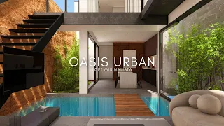 LOFT DE 6X16 METROS COM PISCINA INTERNA E 3 QUARTOS - OASIS URBAN