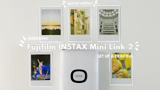 Fujifilm Instax Mini Link 2 (Clay White 🤍) Unboxing + Set up + Printing Photography *The Oodie*