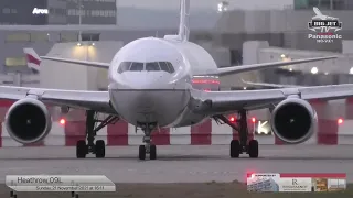 Up-Close and loud at London #Heathrow Airport - Live!