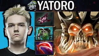 Wraith King Dota 2 Gameplay Yatoro with Armlet and Cuirass