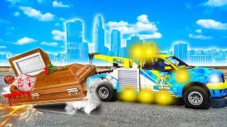 Towing DEAD Franklin's Coffin in GTA 5!