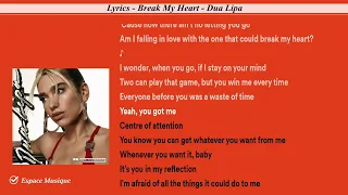 Lyrics   Break My Heart    Dua Lipa