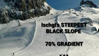 THE STEEPEST SLOPE IN ISCHGL  |  70% GRADIENT  |  Slope 14A  |  March 2022  | 4K  | GoPro