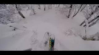 Cliff Hucking in the Trees in Patagonia on August 19th, 2017