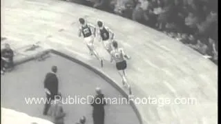 Chicago Relay track and field event 1958   www.PublicDomainFootage.com