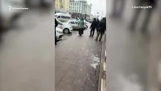 Нападение на сотрудников полиции в Грозном. Видео