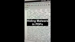 Reverse engineering malware in PDF files