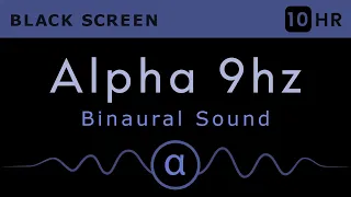 Pure Binaural Beats No Music - Alpha 9hz (96/105) - Relax Sleep Meditate