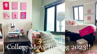 college move in vlog 2023! *freshman year*