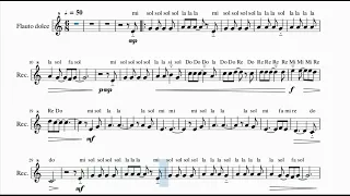 "Hallelujah" - L. Cohen - Per flauto dolce