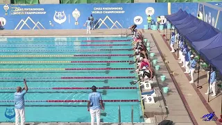 100m Surface Men 18th CMAS Finswimming World Junior Championship   Cairo, Egypt 2023