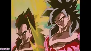 DBGT - SSJ4 Vegeta and Goku Powers/Powering Up vs. Omega Shenron | English | FUNIMATION Dub
