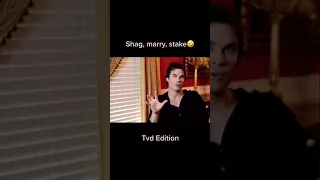 Shag, marry, stake😂 #iansomerhalder#josephmorgan#thevampirediaries#to#tvdhumour#shorts