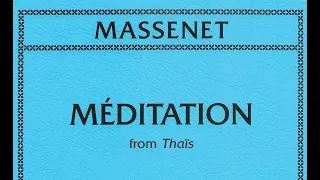 MEDITATION from THAIS Massenet  Orchestral accompaniment