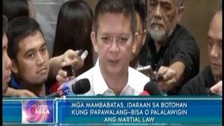 Opposition senators, may ibang pananaw sa martial law declaration sa Mindanae