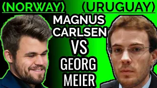 MAGNUS CARLSEN VS GEORG MEIER - 44th FIDE Chess Olympiad 2022 | 🔥 How Magnus beats Grandmaster Meier