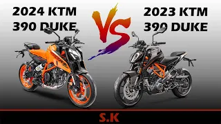 2024 KTM 390 DUKE vs 2023 KTM 390 DUKE | New Specs Comparison | SK