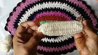 Crochet for beginners # part 3 ( Making of doormat) part -1