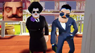 Hello Neighbor - My New Neighbor Scary Teacher Men in Black 3D Act 3 Gameplay Walkthrough