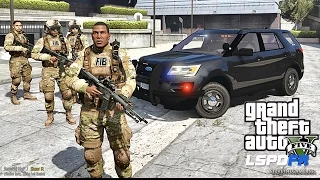 GTA 5 LSPDFR 0.3.1 - EPiSODE 319  - LET'S BE COPS - FIB SWAT (GTA 5 PC POLICE MODS) BANK ROBBERY