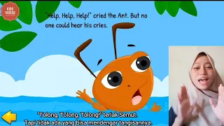 Fable Story : Semut dan Merpati dalam Bahasa Inggris dan Terjemahannya