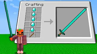 Hice la Espada Más LARGA y GRANDE de Minecraft!