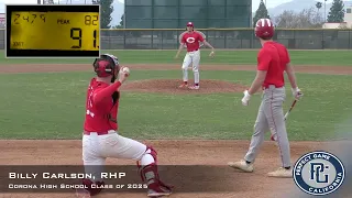 Billy Carlson Prospect Video, RHP, Corona High School Class of 2025