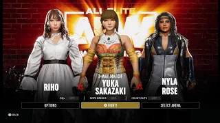 Riho vs Yuka vs Nyla Rose. Fyter Fest 2019. AEW: Fight Forever