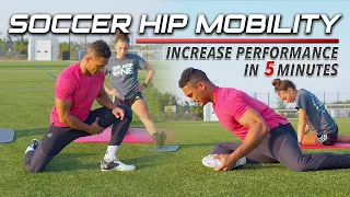 Soccer HIP MOBILITY Routine | 5 Minutes to Unlock Stiff & Tight Muscles