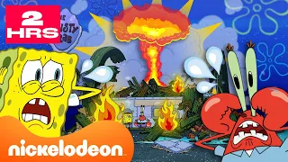SpongeBobs grootste RAMPEN in Bikinibroek | 2 uur durende compilatie | Nickelodeon Nederlands