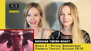 Girls react on Diablo 4 - Official Announcement Cinematic Trailer | Blizzcon 2019