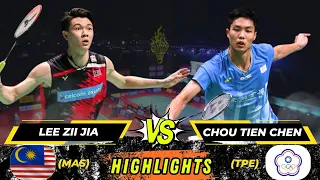 Badminton Lee Zii Jia vs Chou Tien Chen Men's Singles Semi Final Thailand Open