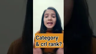 Category & crl rank ? #shorts #EmpiricalGyan