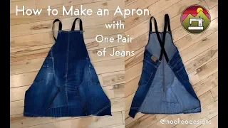 How To Make a Apron with One Pair of Jeans