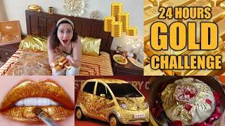 I Used Only GOLDEN Things For 24 Hours Challenge | Gone Crazy 🤪 | Garima's Good Life