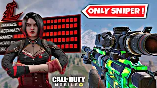 SNIPER ONLY CHALLENGE SEASON 9 WORLD RECORD +WIN🥇| COD MOBILE