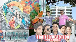 Jawan | Official Trailer's First Reaction From Mumbai | In Front of Mannat | Shah Rukh Khan, Atlee