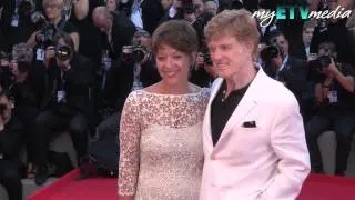 Robert Redford and Shia LaBeouf on The Company You Keep Red Carpet Premiere in Venice