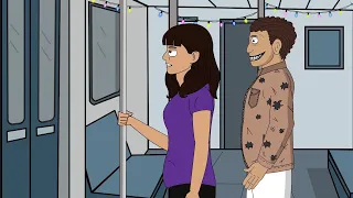 Horror Halloween Night on Subway Ride - Horror Stories Animated