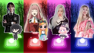 WEDNESDAY DANCE WITH MY HANDS 🆚 BLACKPINK JISOO FLOWER 🆚 TOCA TOCA ANIME 🆚 FIFTY FIFTY CUPID MUSIC