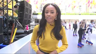 Rockefeller Center transforms into rollerskating rink for 1st time in decades