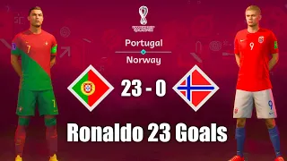 FIFA 23 - PORTUGAL 23 - 0 NORWAY - Ronaldo 23 Goals - FIFA World Cup Final - Gameplay [4K]