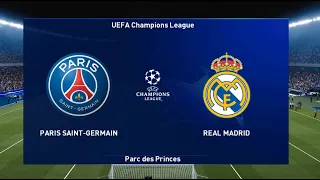 PSG - Real Madrid | UEFA Champions League Round Of 16 1st Leg | PES 2021 Gameplay | No Commentary