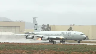 Boeing 707 Rejected Takeoff - N707MQ