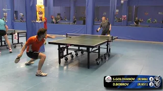 Станислав ГОЛОВАНОВ - Дмитрий БОБРОВ 8 Клуб АртТТ #tabletennis #настольныйтеннис