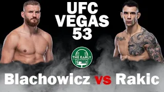 UFC VEGAS 54 | BLACHOWICZ VS RAKIC Breakdown, Predictions, & Bets