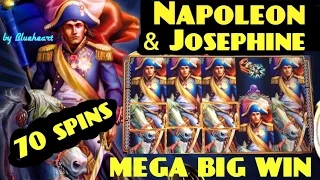 NAPOLEON & JOSEPHINE slot machine 70 spins bonus/ MEGA BIG WIN (2 videos)