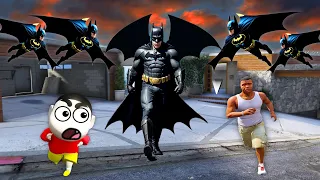 Franklin & Shinchan Saving Children’s From 1000s Of Batman’s In GTA 5 ! Many Batman’s In Ramp