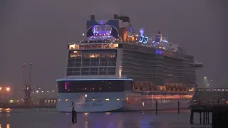 ANTHEM OF THE SEAS CALLS INTO SOUTHAMPTON FROM BREST IN FRANCE  15/08/20