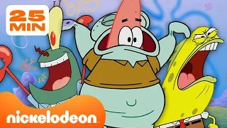 Spongebob | Momen-Momen Bertukar Tubuh Selama 25 Menit! | Nickelodeon Bahasa